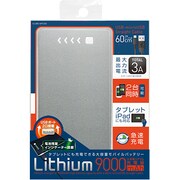 9000mAh USB出力:2ポート 最大合計:3A リチウム充電器 ILU90-SPC03SV