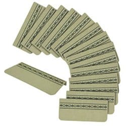 コーナー付階段マットスベリ止め付 グリーン KA-41