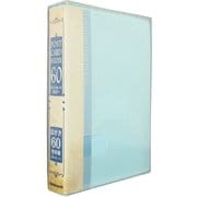 A6 はがきホルダー 30ポケット 60枚収納 ブルー SD-HCT2A6-60B