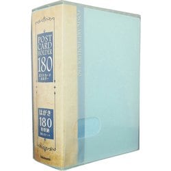 A6 はがきホルダー 90ポケット 180枚収納 ブルー SD-HCT2A6-180B