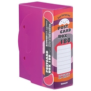 ポストカードボックス 180枚収納 ピンク SD-BOX-A6P