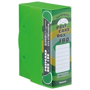 ポストカードボックス 180枚収納 グリーン SD-BOX-A6G