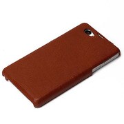PG-SO02F17BR [Xperia Z1 f用 PCケース PUレザー ブラウン]