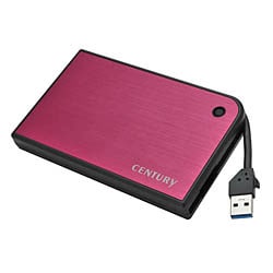 MOBILE BOX USB3.0接続 SATA6G 2.5インチHDD/SSDケース マゼンタ＆ブラック CMB25U3RD6G