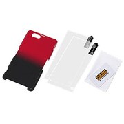 RT-SO02FC5/BR [Xperia Z1 f SO-02F グラデーションシェルジャケット ブラックレッド]