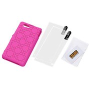 RT-SO02FC14/P [Xperia Z1 f SO-02F フラワージュエリー シリコンジャケット ピンク]