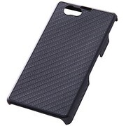 RT-SO02FLC10/CB [Xperia Z1 f SO-02F用オープンタイプレザー(合皮) カーボンブラック]