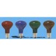 白熱電球 クリプトンランプ E17口金 00～110V 22W 45mm径 耐熱透明カラー レッド KRR45E17100110V22WRT