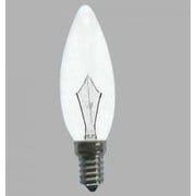 白熱電球 シャンデリアランプ E14D口金 110V 25W 32mm径 段付口金 クリヤー C32E14D110V25WC