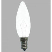 白熱電球 シャンデリアランプ E14D口金 110V 40W 32mm径 段付口金 ホワイト C32E14D110V40W