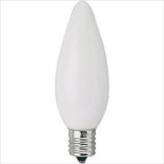 白熱電球 シャンデリアランプ E17口金 110V 10W 32mm径 ホワイト C32E17110V10W