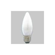 白熱電球 シャンデリアランプ E17口金 110V 15W 32mm径 ホワイト C32E17110V15W
