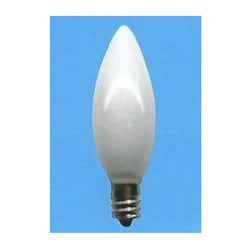 白熱電球 ローソク球 E12口金 110V 10W 30mm径 ホワイト C30E12110V10WW