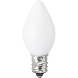 白熱電球 ローソク球 E12口金 110V 10W 26mm径 ホワイト C26E12110V10W
