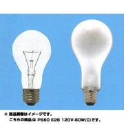 白熱電球 一般球 E26口金 120V 60W クリヤー PS60E26120V60WC