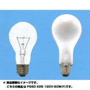 白熱電球 一般球 E26口金 120V 60W フロスト PS60E26120V60WF