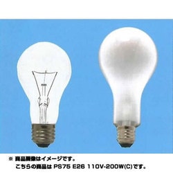 白熱電球 E26口金 110V 200W PS75E26110V200WC