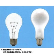 白熱電球 一般球 E26口金 110V 200W形 75mm径 フロスト PS75E26110V200WF