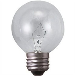 白熱電球 ボールランプ E26口金 110V 20W形 50mm径 クリア G50E26110V20WC
