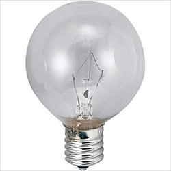 白熱電球 ボールランプ E17口金 110V 5W形 50mm径 クリア G50E17110V5WC
