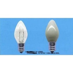 白熱電球 ローソク球 E12口金 110V 5W形 25mm径 クリア C7E12110V5WC