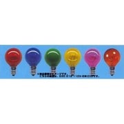 白熱電球 ミニボールランプ E12口金 110V 5W形 30mm径 透明カラー グリーン G30E12110V5WCG