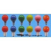 白熱電球 ミニボールランプ E12口金 110V 5W形 30mm径 セラミックカラー オレンジ G30E12110V5WCOR
