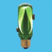 バイブラランプ バイブラT38 E26口金 100V 20W 38mm径 グリーン T38E26100V20WG