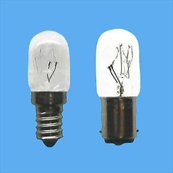 白熱電球 ナツメ球 B15D口金 110V 15W形 20mm径 海外ベース クリア T20B15D110V15WC