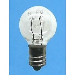 白熱電球 パイロットランプ E12口金 110V 5W 25mm径 クリヤー G25E12110V5WC