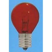 白熱電球 ミニ電球 E17口金 110V 10W形 35mm径 透明染レッド S35E17110V10WCR