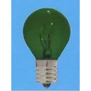 白熱電球 ミニ電球 E17口金 110V 10W形 35mm径 透明染グリーン S35E17110V10WCG