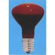 白熱電球 耐熱着色カラー E17口金 110V 30W形 45mm径 耐熱レッド R45E17110V30WR