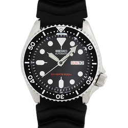 セイコー ダイバーズ SS オートマチック ラバー ブラックベゼル SKX007K