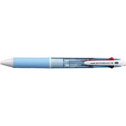 油性ボールペン JETSTREAM（ジェットストリーム） 4色ボールペン 0.7mm 超低摩擦インク インク色：4色（黒・赤・青・緑） 本体色：水色 SXE450007.8