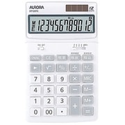 カラー中型電卓12桁 ホワイト DT125TX-W