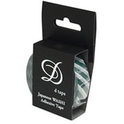 Dtape 和紙マスキングテープ ストライプ 15mm グリーン DT15-STRIPE-G