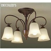LEDシャンデリア ~6畳 8.8W×4灯 非調光 電球色 DCH-38172Y