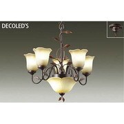 LEDシャンデリア ~4.5畳 6W×7灯 非調光 電球色 DCH-38202Y