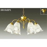 LEDシャンデリア ~10畳 8.8W×6灯 非調光 電球色 DCH-38195Y