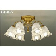 LEDシャンデリア ~10畳 8.8W×6灯 非調光 電球色 DCH-38196Y