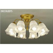 LEDシャンデリア ~12畳 8.8W×8灯 非調光 電球色 DCH-38197Y