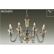 LEDシャンデリア ~4.5畳 4W×8灯 非調光 電球色 DCH-38418Y