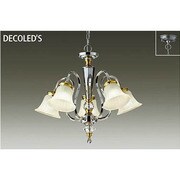 LEDシャンデリア ~4.5畳 6W×5灯 非調光 電球色 DCH-38421Y
