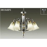LEDシャンデリア ～6畳 6W×6灯 非調光 電球色 DCH-38422Y