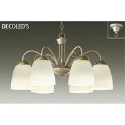 LEDシャンデリア ~8畳 7.1W×6灯 非調光 電球色 DCH-38189Y