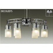 LEDシャンデリア ～6畳 6W×6灯 非調光 電球色 DCH-38208Y