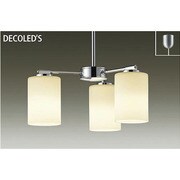 LEDシャンデリア 6W×3灯 非調光 電球色 DCH-38218Y
