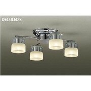 LEDシャンデリア 6W×4灯 非調光 電球色 DCH-37478