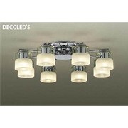 LEDシャンデリア ～6畳 6W×8灯 非調光 電球色 DCH-37480